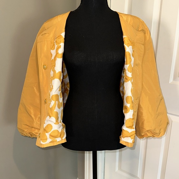 Carlisle Vintage Jacket unique high end fashion size 14 bubble sleeves 💛 Fab - Picture 9 of 16